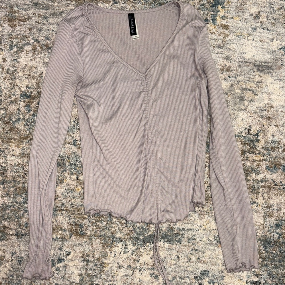 Adore Me Light Purple Long Sleeve Top